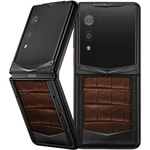 Vertu Quantum Flip Alligator Amber Brown