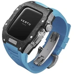 Vertu Watch H1 Pure Black With Diamond and Blue Rubber