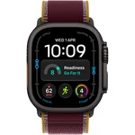 Apple Watch Ultra 4 Black W / Burgundy Trail Loop B