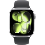 Apple Watch Series 11 Aluminum 42mm GPS Silver W / Black Sport B