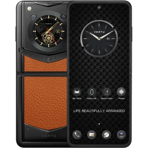 Vertu IronFlip Dawning Orange Calf