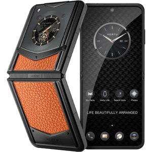 Vertu IronFlip Dawning Orange Calf