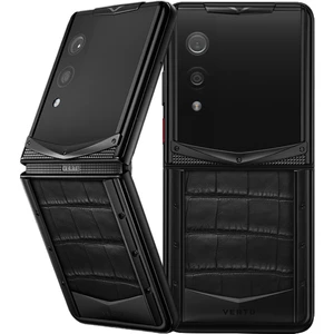 Vertu Quantum Flip Alligator Iron Black