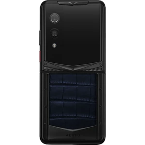 Vertu Quantum Flip Alligator Navy Blue