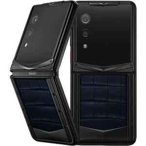 Vertu Quantum Flip Alligator Navy Blue