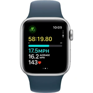 Apple Watch SE (2022) 40mm GPS Silver W / Blue Sport B