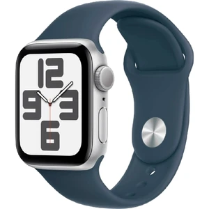 Apple Watch SE (2022) 40mm GPS Silver W / Blue Sport B
