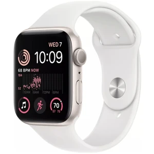Apple Watch SE (2022) 44mm GPS Starlight W / White Sport B