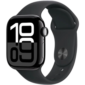 Apple Watch Series 10 Aluminum 42mm GPS Jet Black W / Black Sport B