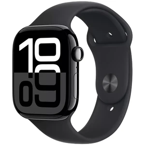 Apple Watch Series 10 Aluminum 46mm GPS Jet Black W / Black Sport B