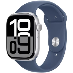 Apple Watch Series 10 Aluminum 42mm GPS Silver W / Denim Sport B