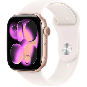 Apple Watch Series 11 Aluminum 42mm GPS Rose Gold W / Starlight Sport B