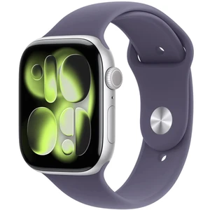 Apple Watch Series 11 Aluminum 46mm GPS Silver W / Purple Sport B