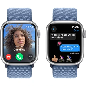 Apple Watch Series 9 Aluminum 45mm GPS Silver W / Blue Loop B