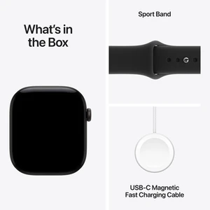 Apple Watch Series 12 Aluminum 42mm GPS Black W / Black Sport B