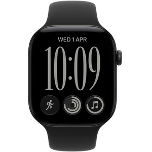Apple Watch Series 12 Aluminum 42mm GPS Black W / Black Sport B