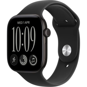 Apple Watch Series 12 Aluminum 46mm GPS Black W / Black Sport B