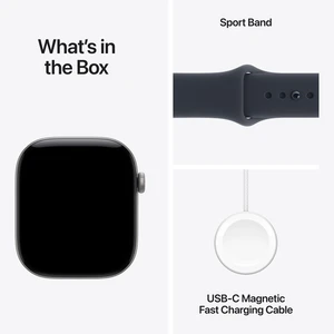 Apple Watch Series 12 Aluminum 46mm GPS Space Grey W / Navy Blue B
