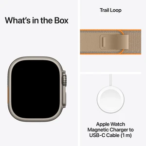 Apple Watch Ultra 4 Natural Titanium W / Sand Trail Loop B