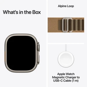 Apple Watch Ultra 4 Natural Titanium W / Desert Alpine Loop B