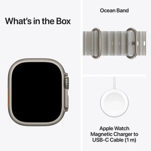 Apple Watch Ultra 4 Natural Titanium W / Translucent Gray Ocean B