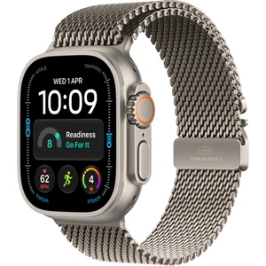 Apple Watch Ultra 4 Natural Titanium W / Natural Titanium Milanese Loop B