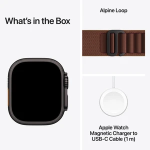 Apple Watch Ultra 4 Black W / Burgundy Alpine Loop B