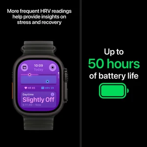 Apple Watch Ultra 4 Black W / Burgundy Trail Loop B