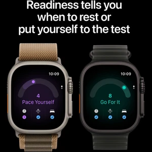 Apple Watch Ultra 4 Black W / Burgundy Trail Loop B