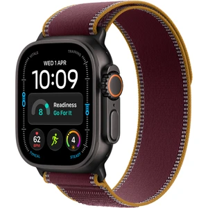 Apple Watch Ultra 4 Black W / Burgundy Trail Loop B