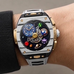 Vertu Grand Watch S1 Gold / Black And White Carbon Fiber