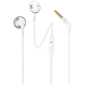JBL Tune 205 Wired White Chrome