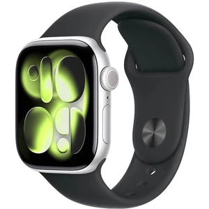 Apple Watch Series 11 Aluminum 42mm GPS Silver W / Black Sport B