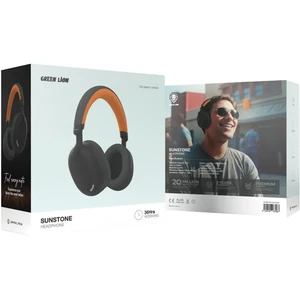 Green Lion Sunstone Headphone Black/Orange