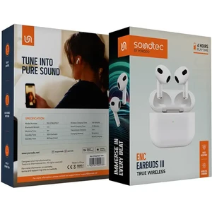 Porodo Soundtec Earbuds 3 True White