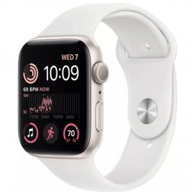 Apple Watch SE (2022) 44mm GPS Starlight W / White Sport B