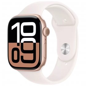 Apple Watch Series 10 Aluminum 42mm GPS Rose Gold W / Light Blush Sport B