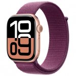 Apple Watch Series 10 Aluminum 42mm GPS Rose Gold W / Plum Loop B