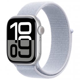 Apple Watch Series 10 Aluminum 42mm GPS Silver W / Blue Cloud Loop B