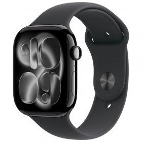 Apple Watch Series 11 Aluminum 46mm GPS Jet Black W / Black Sport B
