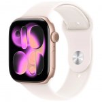 Apple Watch Series 11 Aluminum 46mm GPS Rose Gold W / Starlight Sport B