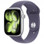 Apple Watch Series 11 Aluminum 46mm GPS Silver W / Purple Sport B