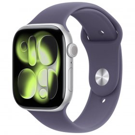 Apple Watch Series 11 Aluminum 46mm GPS Silver W / Purple Sport B