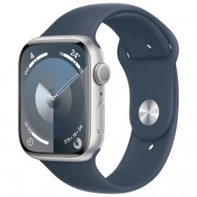 Apple Watch Series 9 Aluminum 41mm GPS Silver W / Blue Sport B