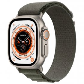 Apple Watch Ultra Titanium W / Olive Alpine Loop B