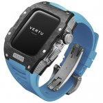 Vertu Watch H1 Pure Black With Diamond and Blue Rubber