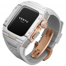 Vertu Watch H1 RG White Rubber