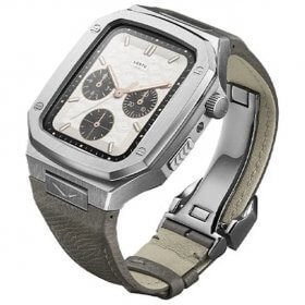 Vertu Watch H1 Silver Alli Leather Meteorites Gray